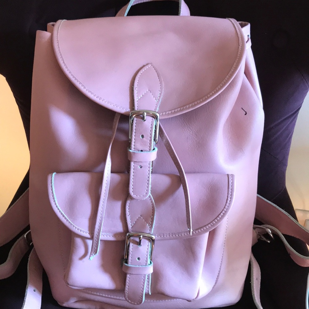 Genuine Leather Pre-Owned Backpack